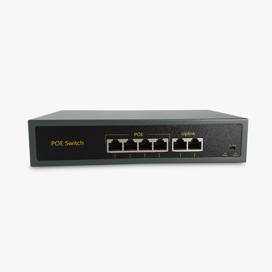 PoE Switch Enterprise Networking 4Port + 2 Uplink POE-8804P