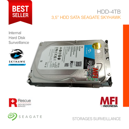 Storages Surveillance 3.5" HDD SATA Seagate Skyhawk MFI 4TB HDD-4TB