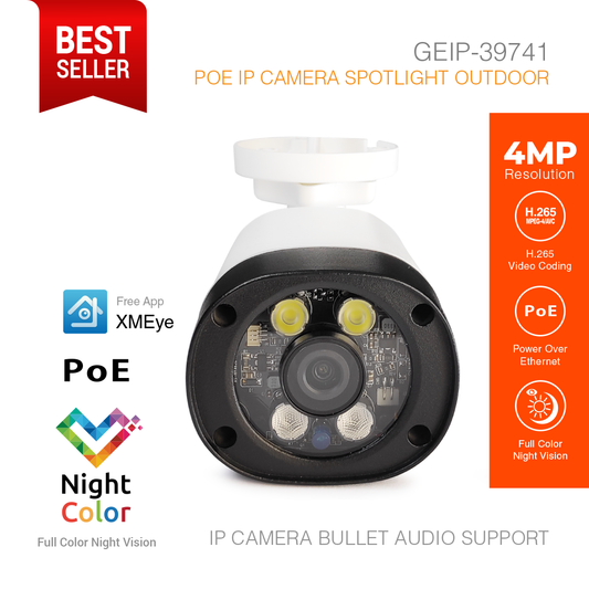 IP Camera Outdoor 4MP Color Night Vision GEIP-39741