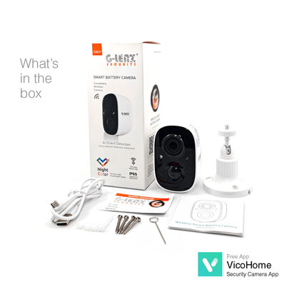 Wi-Fi Smart Security Camera Battery Powered 2MP GWIP-9000