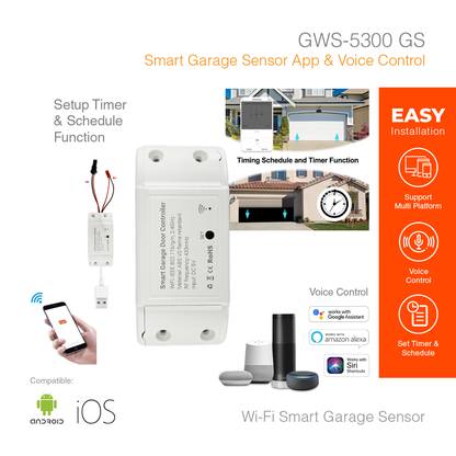 Smart Sensor Smart Garage Door Controller GWS-5300GS