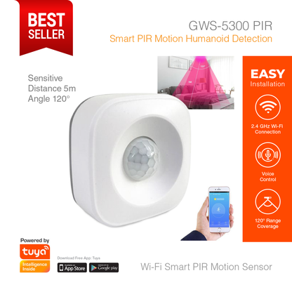 Smart Sensor PIR Motion Humanoid Detection GWS-5300PIR