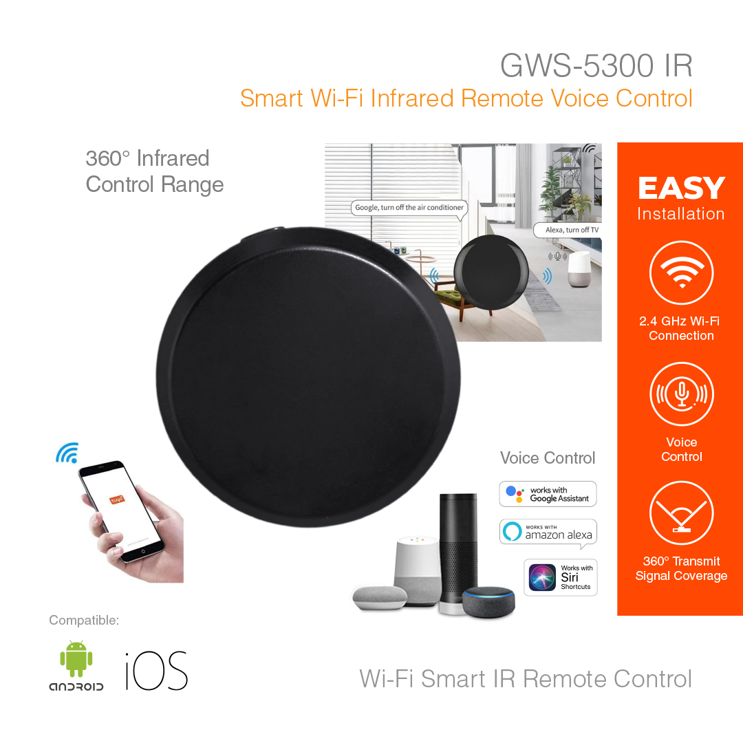 Sensor Remote 22ls3300 Smart Sensor Infrared Remote Control GWS-5300IR – GLENZ SECURITY