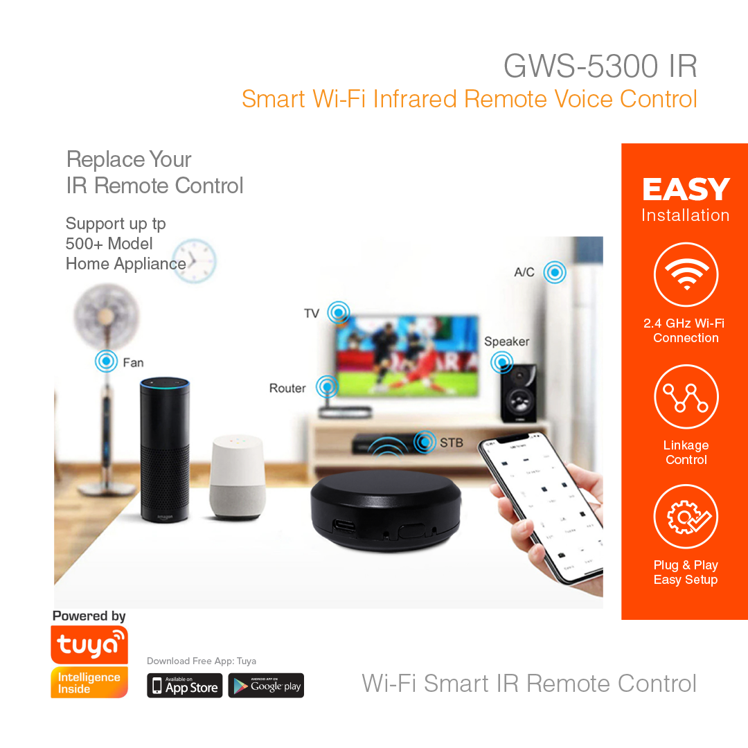 Smart Sensor Infrared Remote Control GWS-5300IR