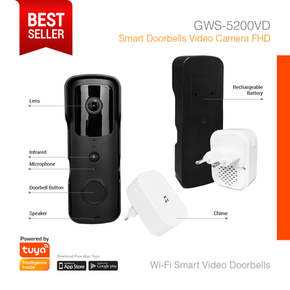 Smart Doorbells Video Camera Full HD GWS-5200VD