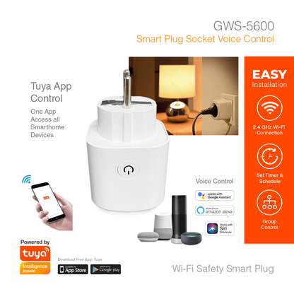 Smart Plug Socket Voice Control GWS-5600
