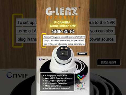 IP Camera Indoor 4MP Color Night Vision GBIP-3540 Black Series