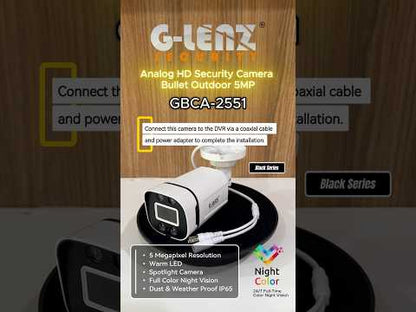 Analog HD Security Camera Outdoor 5MP GBCA-2551 Black Series
